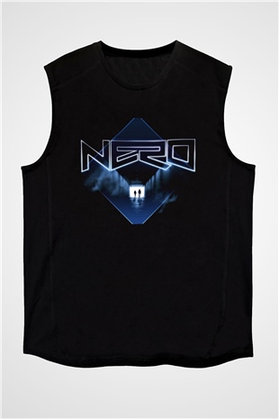 Nero Siyah Unisex Kolsuz Tişört