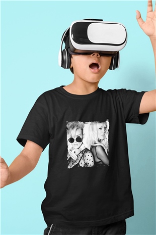 Nervo Baskılı Unisex Siyah Çocuk Tişört