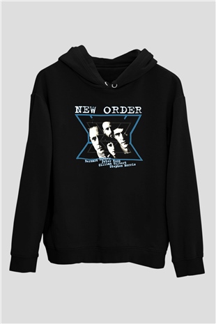 New Order Siyah Unisex Hoodie