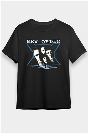 New Order Siyah Unisex Tişört T-Shirt - TişörtFabrikası