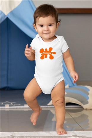 Nickelodeon Beyaz Bebek Body - Zıbın