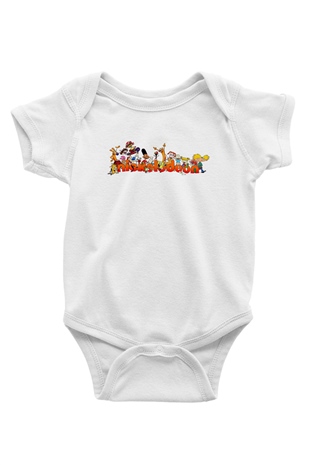 Nickelodeon Beyaz Bebek Body - Zıbın