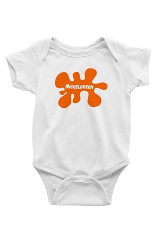 Nickelodeon Beyaz Bebek Body - Zıbın