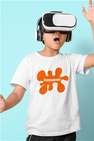 Nickelodeon Beyaz Unisex Çocuk Tişört