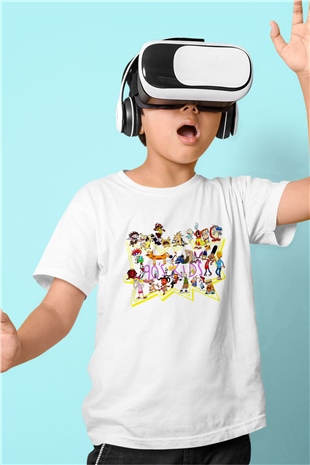 Nickelodeon Beyaz Unisex Çocuk Tişört