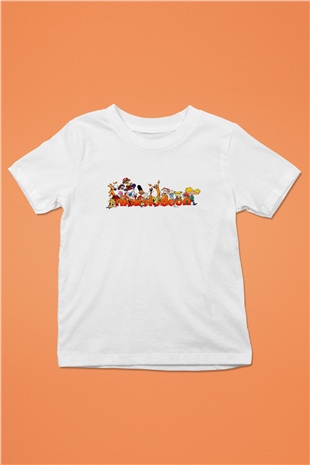 Nickelodeon Beyaz Unisex Çocuk Tişört