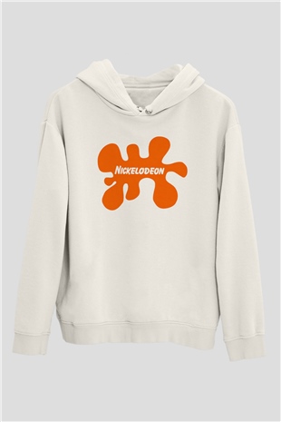 Nickelodeon Beyaz Unisex Hoodie