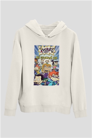 Nickelodeon Beyaz Unisex Hoodie