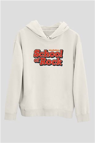 Nickelodeon Beyaz Unisex Kapşonlu Sweatshirt