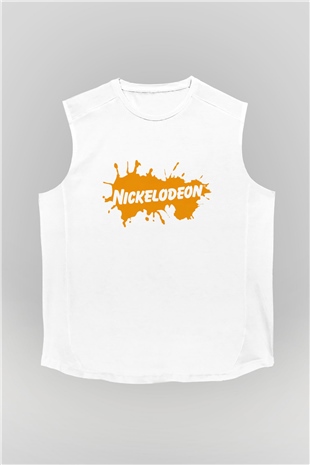 Nickelodeon Beyaz Unisex Kolsuz Tişört
