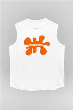 Nickelodeon Beyaz Unisex Kolsuz Tişört