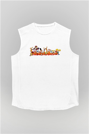 Nickelodeon Beyaz Unisex Kolsuz Tişört