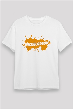 Nickelodeon Beyaz Unisex Tişört T-Shirt