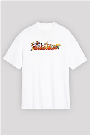 Nickelodeon Beyaz Oversize Tişört Oversize T-shirt