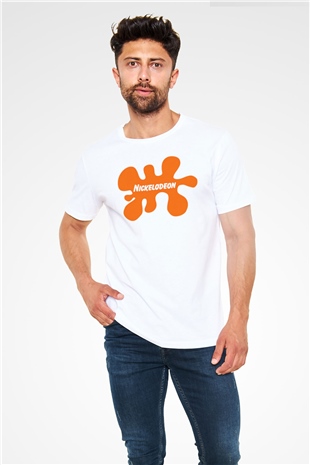 Nickelodeon Beyaz Unisex Tişört T-Shirt