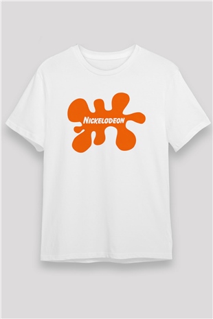 Nickelodeon Beyaz Unisex Tişört T-Shirt