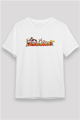 Nickelodeon Beyaz Unisex Tişört T-Shirt