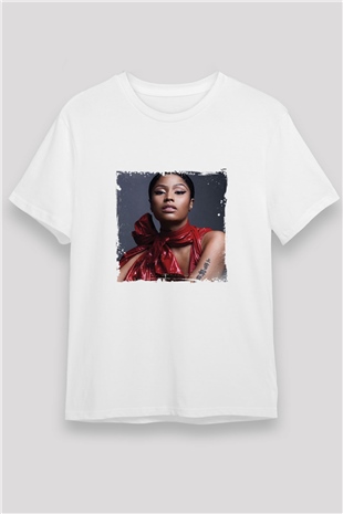 Nicki Minaj Baskılı Unisex Beyaz Tişört