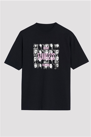 Nicki Minaj Baskılı Unisex Oversize Siyah Tişört