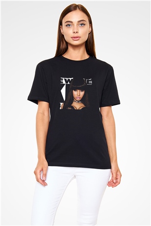 Nicki Minaj Baskılı Unisex Siyah Tişört