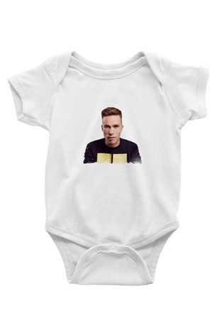 Nicky Romero Baskılı Beyaz Bebek Body - Zıbın