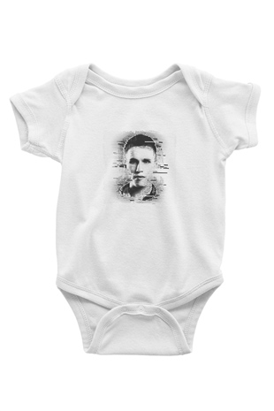 Nicky Romero Baskılı Beyaz Bebek Body - Zıbın