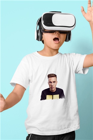 Nicky Romero Baskılı Beyaz Çocuk Tişört