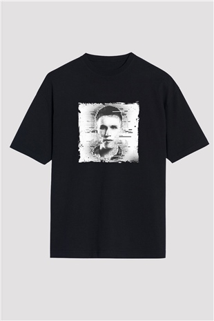 Nicky Romero Baskılı Unisex Oversize Siyah Tişört