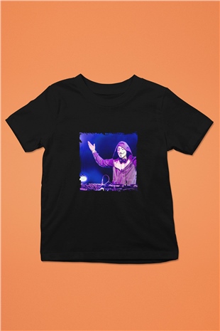 Nicky Romero Baskılı Unisex Siyah Çocuk Tişört