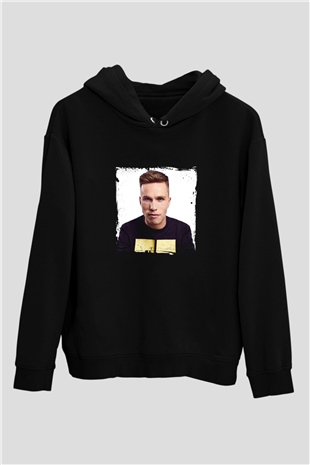 Nicky Romero Baskılı Unisex Siyah Hoodie