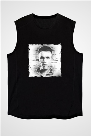 Nicky Romero Baskılı Unisex Siyah Kolsuz Tişört