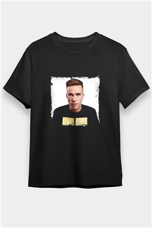 Nicky Romero Baskılı Unisex Siyah Tişört