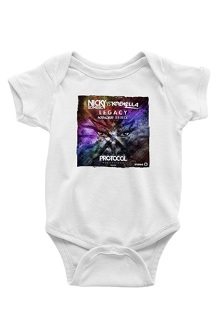 Nicky Romero Beyaz Bebek Body - Zıbın
