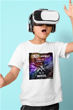 Nicky Romero Beyaz Unisex Çocuk Tişört
