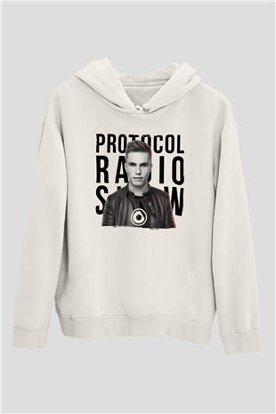 Nicky Romero Beyaz Unisex Kapüşonlu Sweatshirt