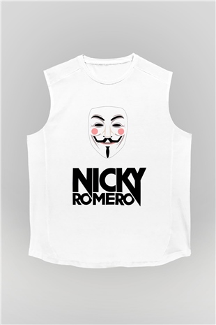 Nicky Romero Beyaz Unisex Kolsuz Tişört
