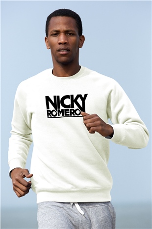 Nicky Romero Beyaz Unisex Sweatshirt