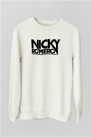 Nicky Romero Beyaz Unisex Sweatshirt