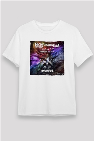 Nicky Romero Beyaz Unisex Tişört T-Shirt - TişörtFabrikası