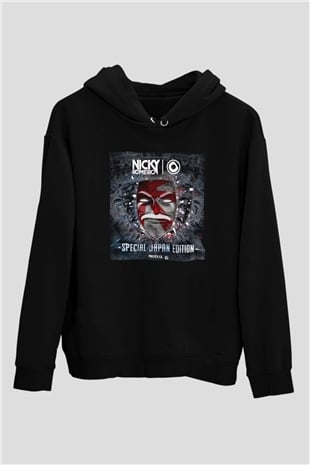 Nicky Romero Siyah Unisex Kapüşonlu Sweatshirt