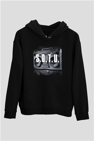 Nicky Romero Siyah Unisex Kapüşonlu Sweatshirt