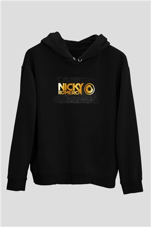 Nicky Romero Siyah Unisex Kapüşonlu Sweatshirt