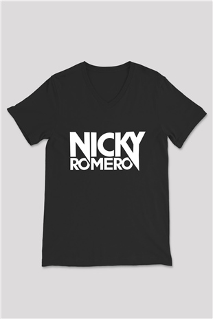 Nicky Romero Siyah Unisex V Yaka Tişört