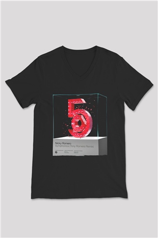 Nicky Romero Siyah Unisex V Yaka Tişört