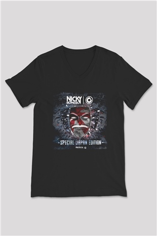 Nicky Romero Siyah Unisex V Yaka Tişört