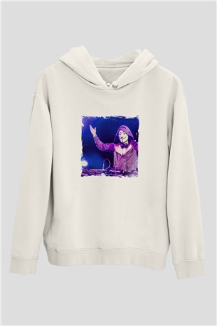Nicky RomeroBaskılı Beyaz Hoodie