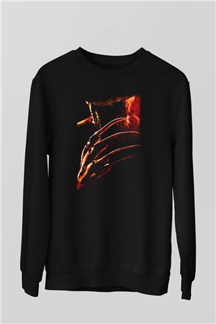 Nightmare on Elm Street Elm Sokağı Siyah Unisex Sweatshirt