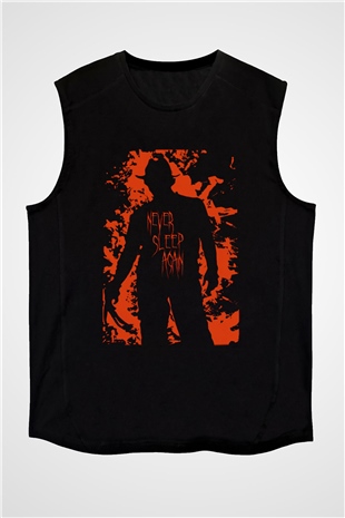 Nightmare on Elm Street Elm Sokağı Siyah Unisex Kolsuz Tişört