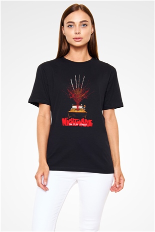 Nightmare on Elm Street Elm Sokağı Siyah Unisex Tişört