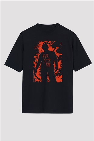 Nightmare on Elm Street Elm Sokağı Siyah Unisex Oversize Tişört